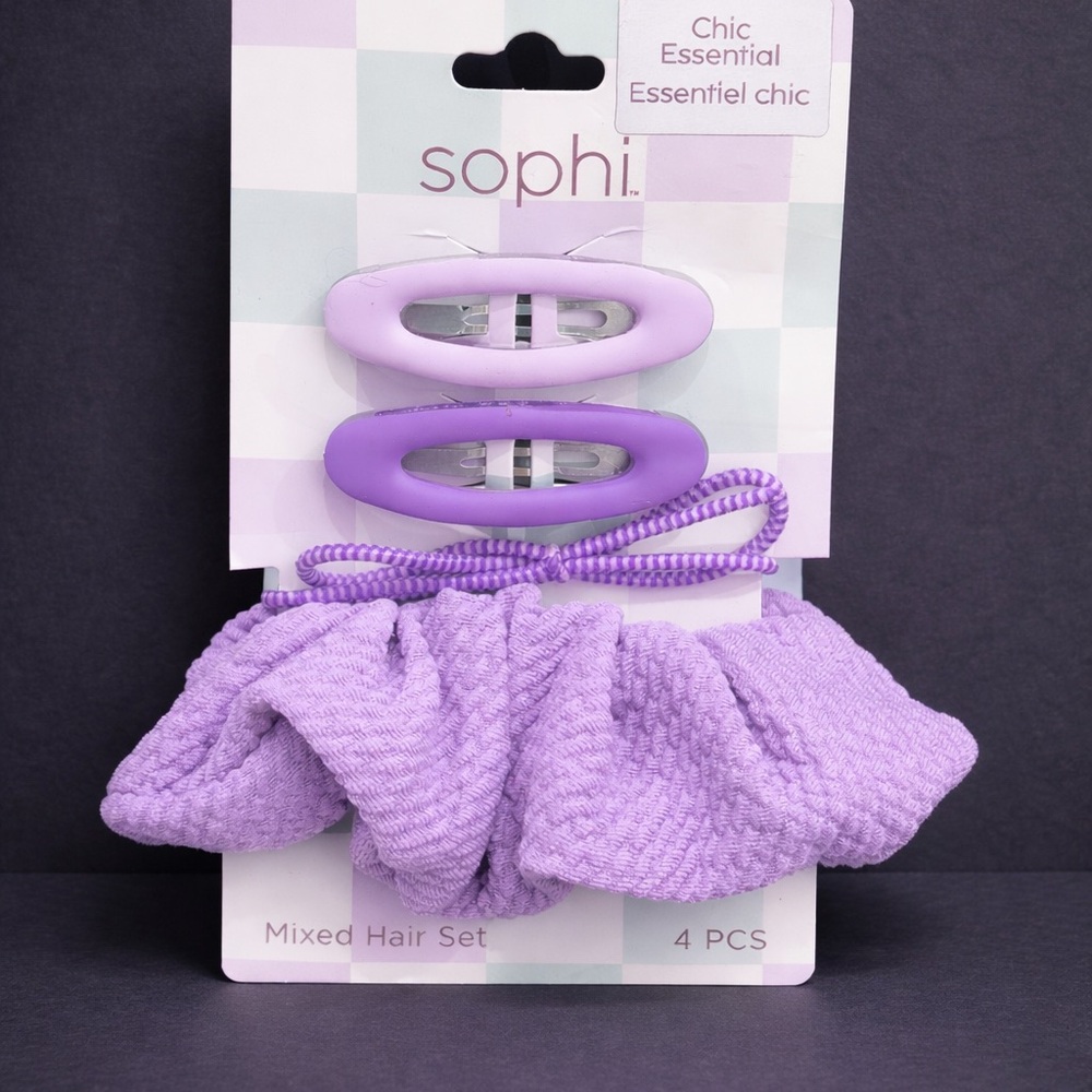 Purple Kids Hair Accessory Set